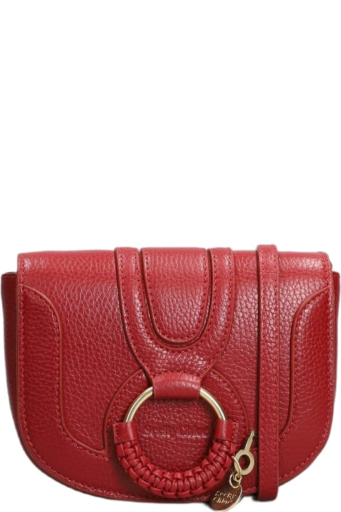 See by Chloé for Women See by Chloé Hana Shoulder Bag In Red Leather