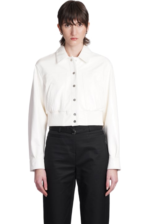 IRO for Women IRO Bulut Leather Jacket In White Leather