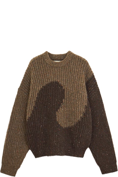 ERL Sweaters for Men ERL Swirl Wool Crewneck Knitwear