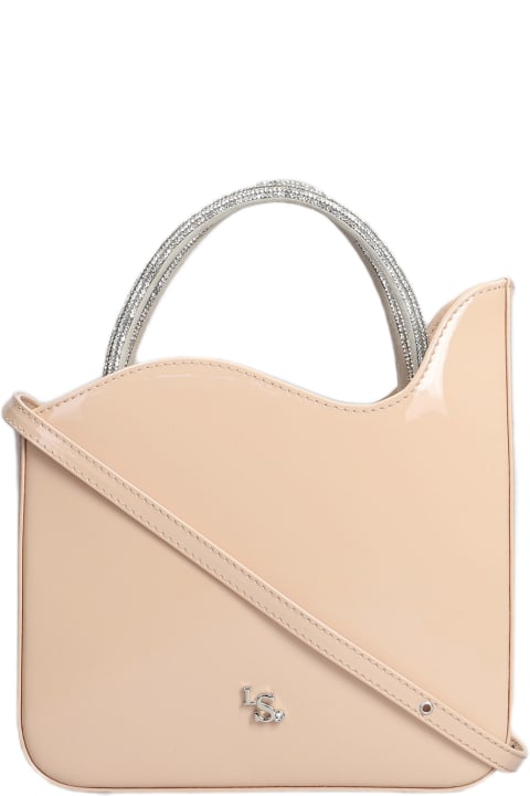 Le Silla Totes for Women Le Silla Ivy Shoulder Bag In Powder Patent Leather