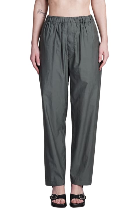 Lemaire Pants & Shorts for Women Lemaire Pants In Green Cotton