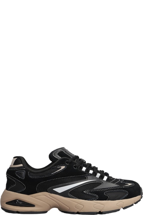 D.A.T.E. Sneakers for Men D.A.T.E. Sn 23 Collection Sneakers In Black Suede And Fabric