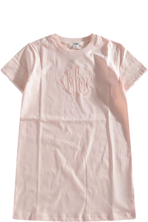 Topwear for Boys Chloé Pink Cotton T-shirt