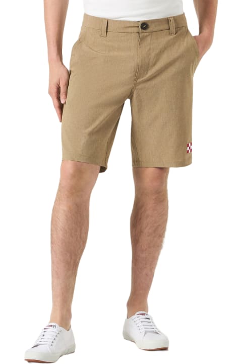 أدوات منزلية MC2 Saint Barth Man Beige Ripstop Fabric Bermuda