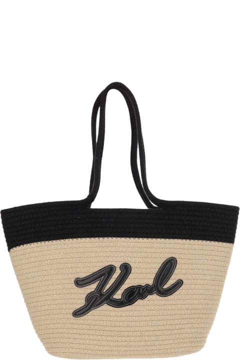 Karl Lagerfeld Totes for Women Karl Lagerfeld Fabric Tote Bag With Logo