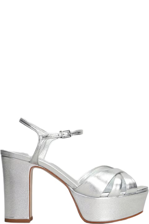 Sandals for Women Schutz Sandals In Silver Leather
