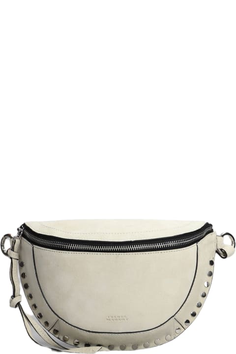 Totes for Women Isabel Marant Skano Waist Bag In Grey Suede