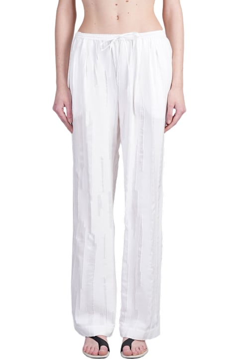 Loulou Studio for Women Loulou Studio Soler Pants In White Silk
