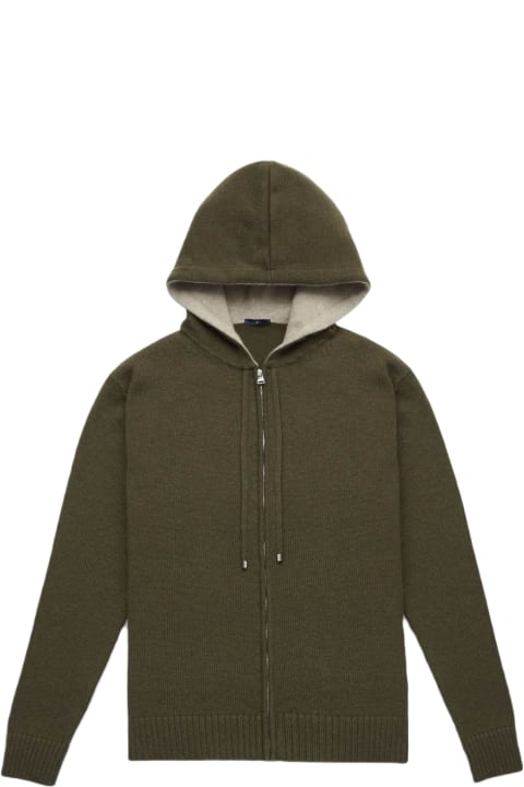 Homeware Larusmiani Zipper Hoodie Sasso Fratino Sweater