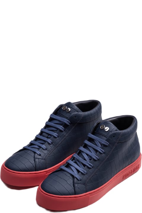 High Top Sneaker - Essence Blue Red