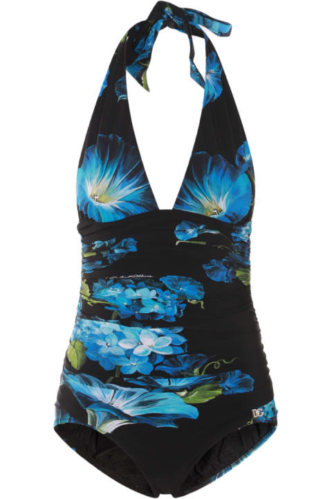 Dolce & Gabbana Swimwear for Women Dolce & Gabbana Black, Blue And Green Swimsuit