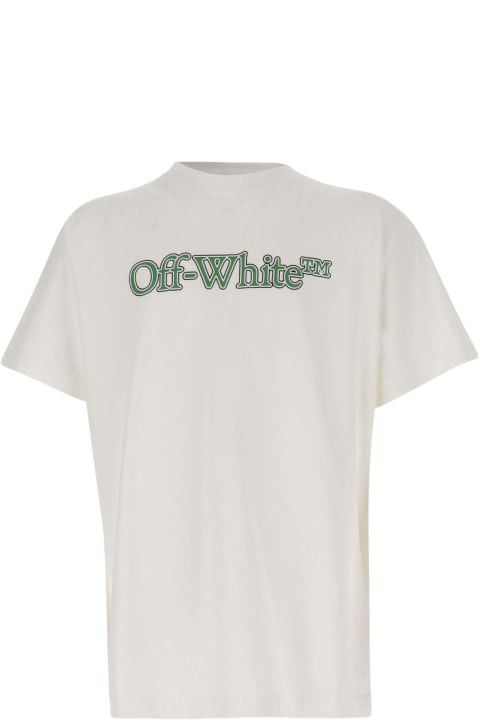 Fashion for Boys Off-White Cotton T-shirt With Logo