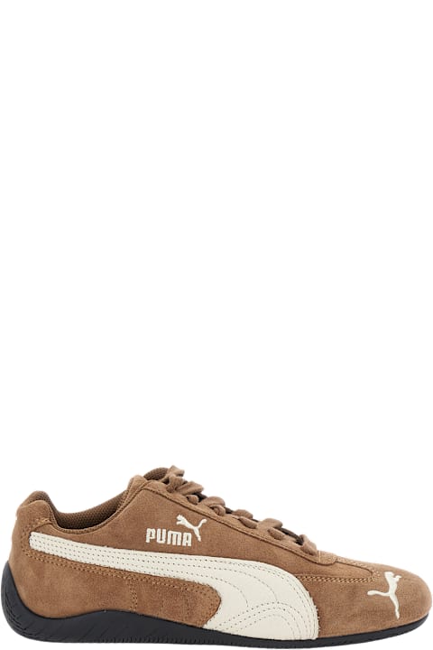 Puma for Kids Puma 'speedcat Archive' Brown Sneakers With Side Logo In Suede Unisex