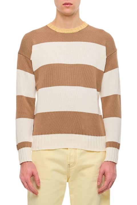 Drumohr Clothing for Men Drumohr Stripe Crewneck Sweater