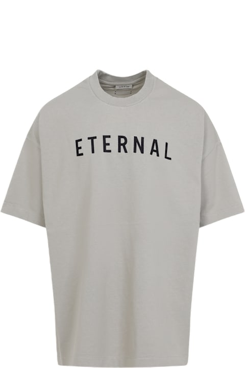 Tシャツ・カットソー FEAR OF GOD SS25 'Eternal' T-shirt (FGE2505111HWJ DOVEGREY) Fear Of God Dove Grey Cotton Eternal Long Sleeve Tee | ShopSimon