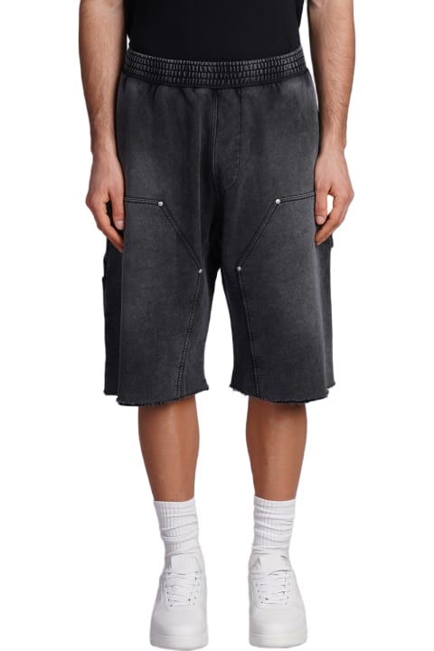 Pants for Men Givenchy Shorts In Black Cotton