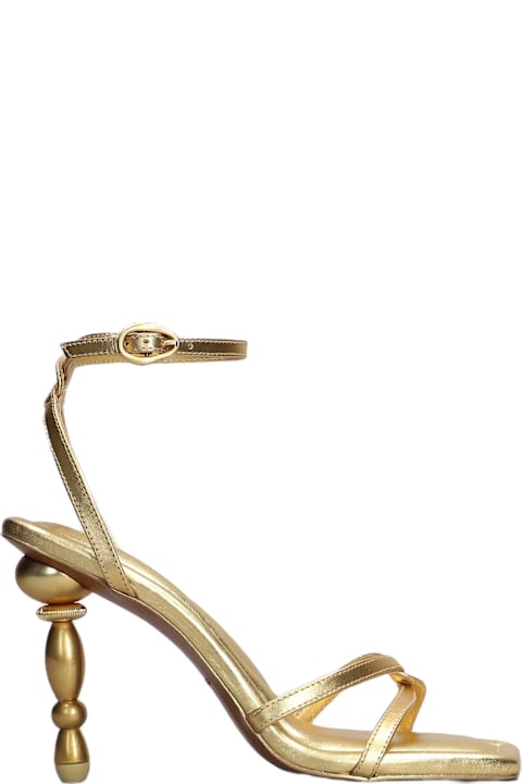 Cult Gaia Women Cult Gaia Maddie Sandals In Gold Leather
