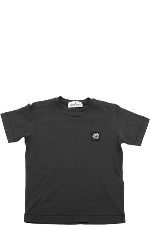 Fashion for Girls Stone Island Black Cotton T-shirt