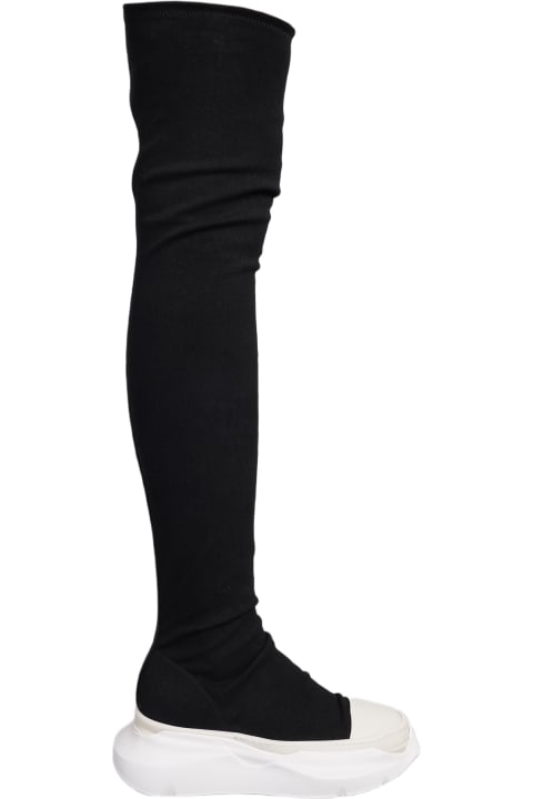 DRKSHDW Boots for Women DRKSHDW Abstract Stockings Sneakers In Black Cotton