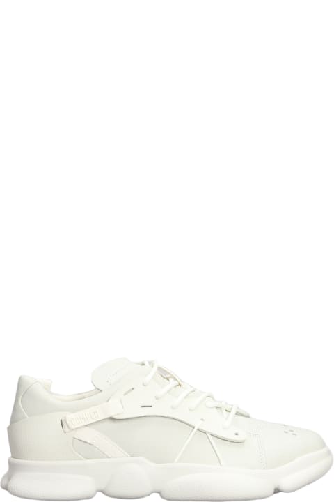 Camper Shoes for Men Camper Karst Sneakers In White Leather