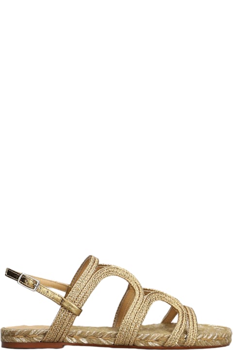 Castañer for Men Castañer Pitra-266 Flats In Gold Fabric