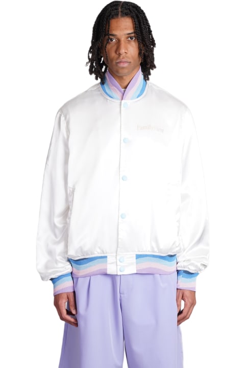 Family First Milano Coats & Jackets for Men Family First Milano Bomber In White Viscose