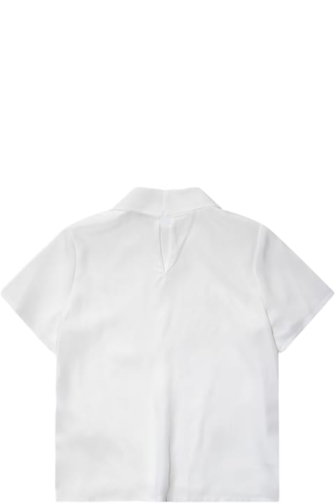 Simonetta Shirts for Girls Simonetta White Shirt