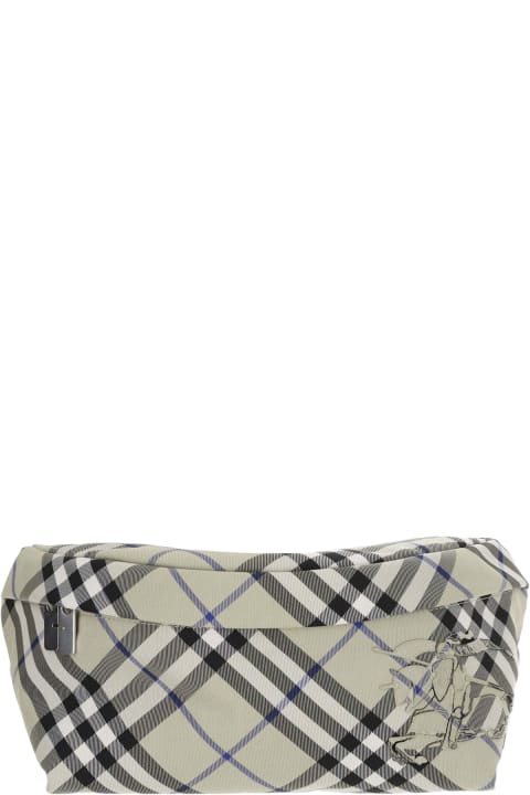 Burberry Bags for Men Burberry Pouch With Check Pattern And Logo