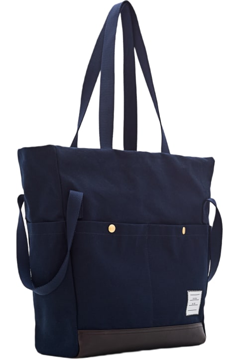 Bags for Men Thom Browne Cotton Pocket Tote Bag