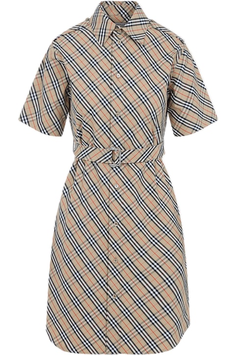 Dresses for Women Burberry Chemisier Cotton Mini Dress