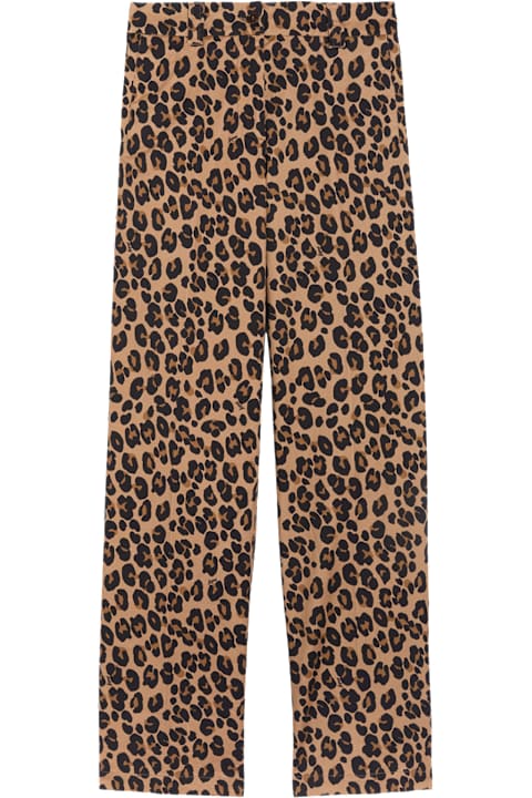 Aspesi for Women Aspesi Stretch Cotton Pants With Leopard Print