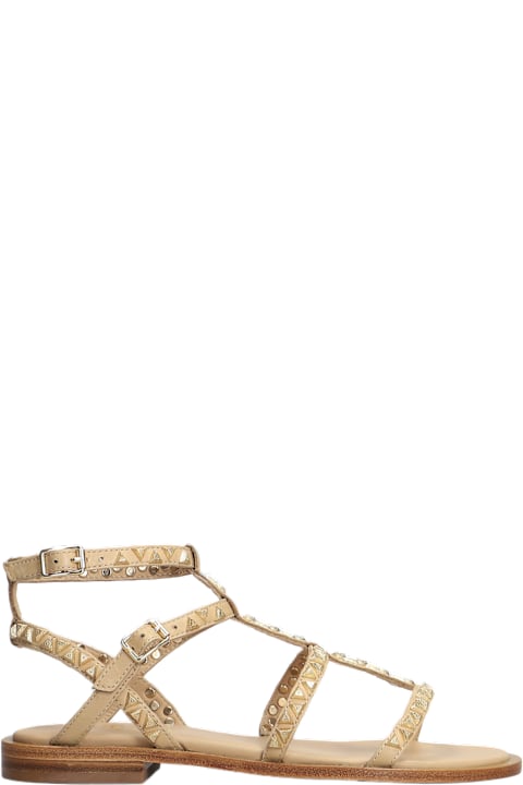 Ash for Men Ash Pandora Flats In Beige Leather