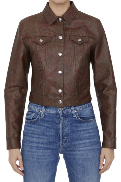Fashion for Women Etro Paisley Jacquard Fabric Jacket