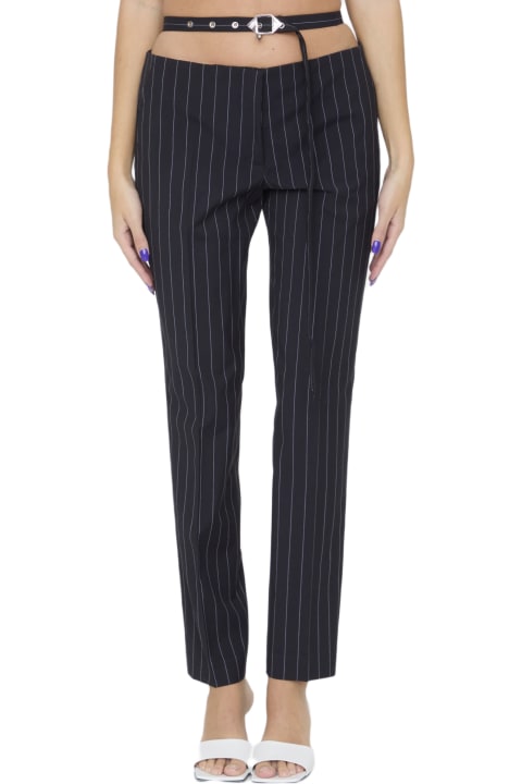 Pants & Shorts for Women The Attico Pinstriped Pants
