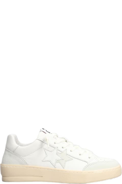 2Star Sneakers for Women 2Star New Star Sneakers In White Suede And Leather