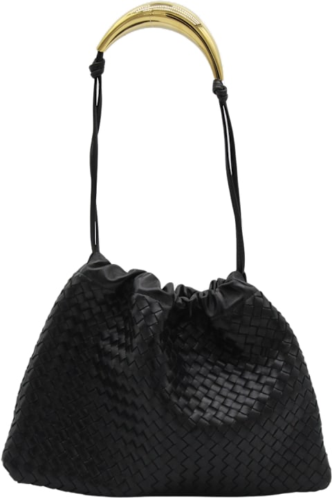Homeware Bottega Veneta Black Leather Pouch