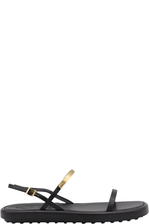 VIPセール40％オフ【TODS VELVET & LEATHER FLAT SANDAL】 Tod's Leather Flat Sandals | italist