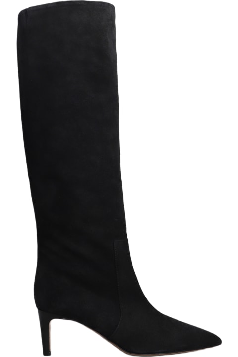 Fashion for Women Paris Texas High Heels Boots In Black Suede