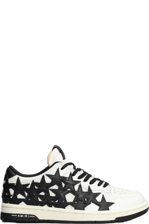 Shoes for Women AMIRI Stars Low Sneakers In White Leather