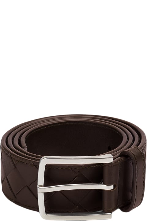 Bottega Veneta Belts for Men Bottega Veneta Intreccio Leather Belt