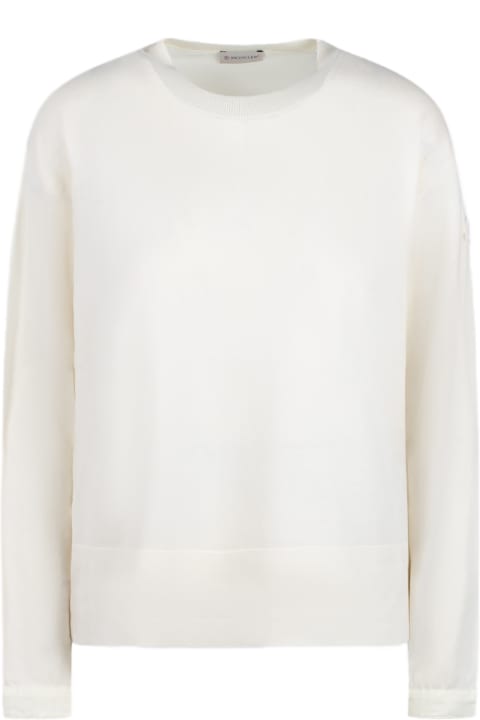 ウィメンズ Monclerのフリース＆ラウンジウェア Moncler Cotton Nylon Sweater