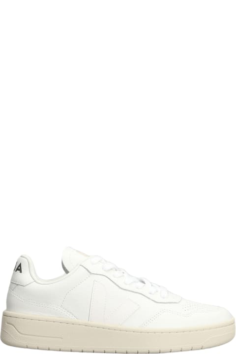 Shoes for Women Veja V-90 Sneakers In White Leather