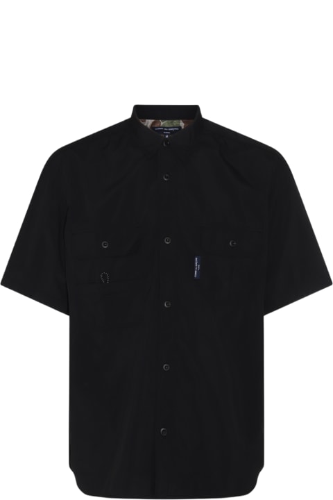 メンズ Comme des Garçons Hommeのシャツ Comme des Garçons Homme Black Nylon Shirt
