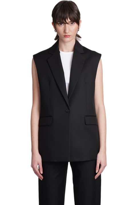 IRO Coats & Jackets for Women IRO Viria Vest In Black Cotton