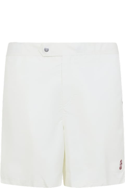 Homeware Brunello Cucinelli Embroidered Buttoned Swim Shorts