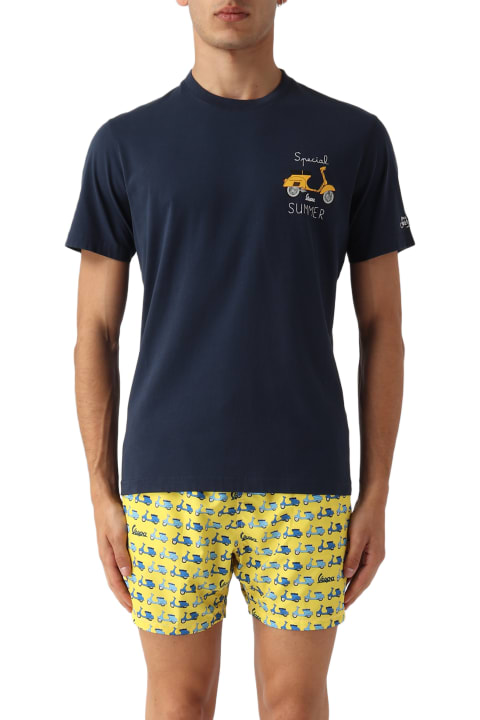 MC2 Saint Barth Clothing for Men MC2 Saint Barth Cotton Classic T-shirt Cpt Gin Tonic T-shirt