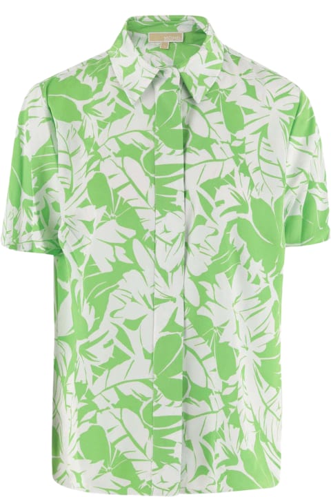 Fashion for Men Michael Kors Nylon Shirt With Floral Pattern Michael Kors