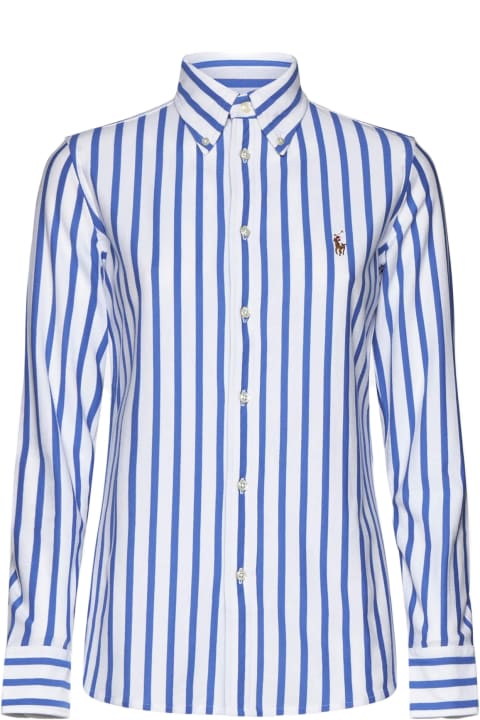 Fashion for Women Polo Ralph Lauren Pinstriped Cotton Shirt Polo Ralph Lauren