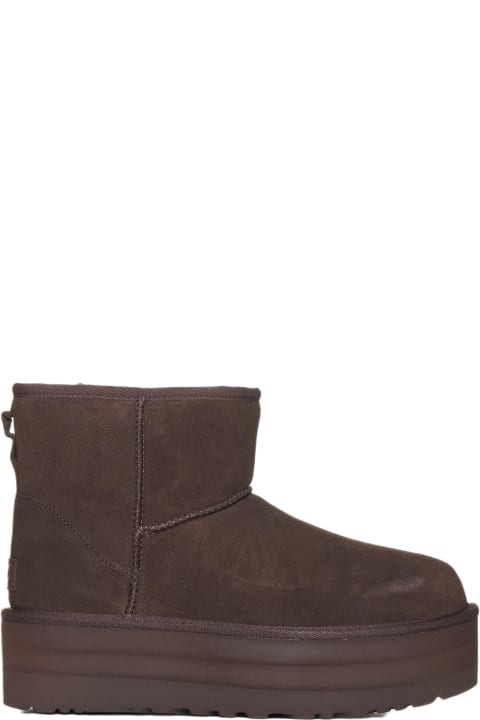 Boots for Women UGG Mini Classic Platform Suede Ankle Boots