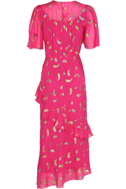 Fashion for Women Saloni Pink Silk Blend Dress